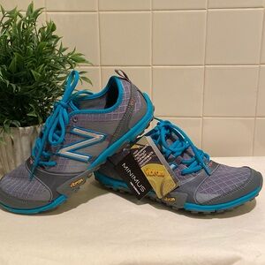 🩷New Balance Minimus 10V3 Trail Womens Running Shoes 9.5 Gray/Teal Lightweight